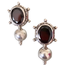 Load image into Gallery viewer, &quot;Alex” Almandine Garnet earrings