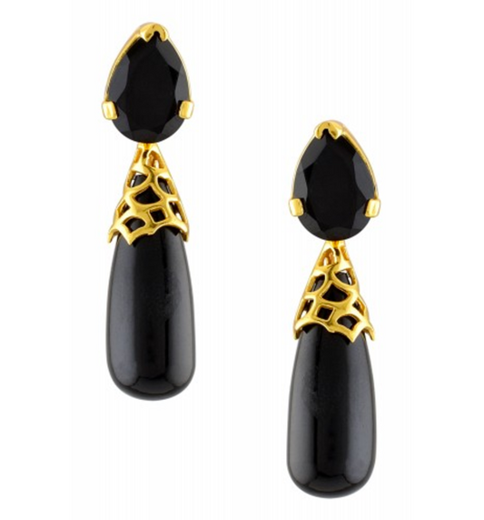 "Amie" Black Onyx Earrings