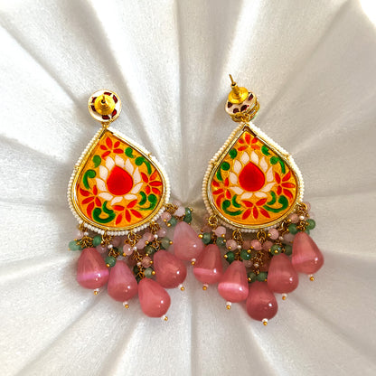 “Kashmiri Rose” Earrings