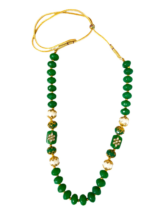 "Caroline" Green Onyx Necklace