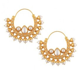 "Irene Pearl" Hoop Earrings