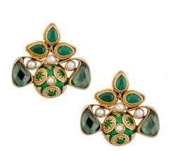 Elena Earrings - Green