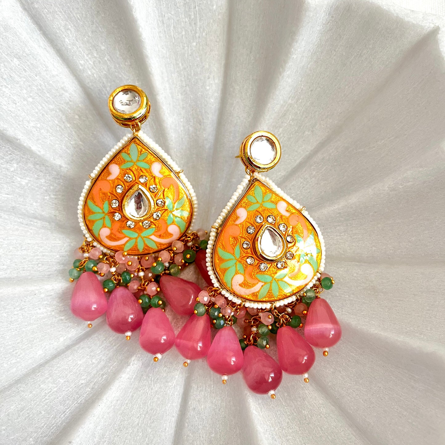 “Kashmiri Rose” Earrings