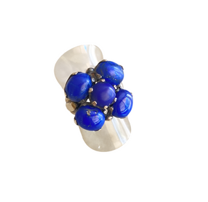 Meenal Ring - Lapiz Lazuli Stone