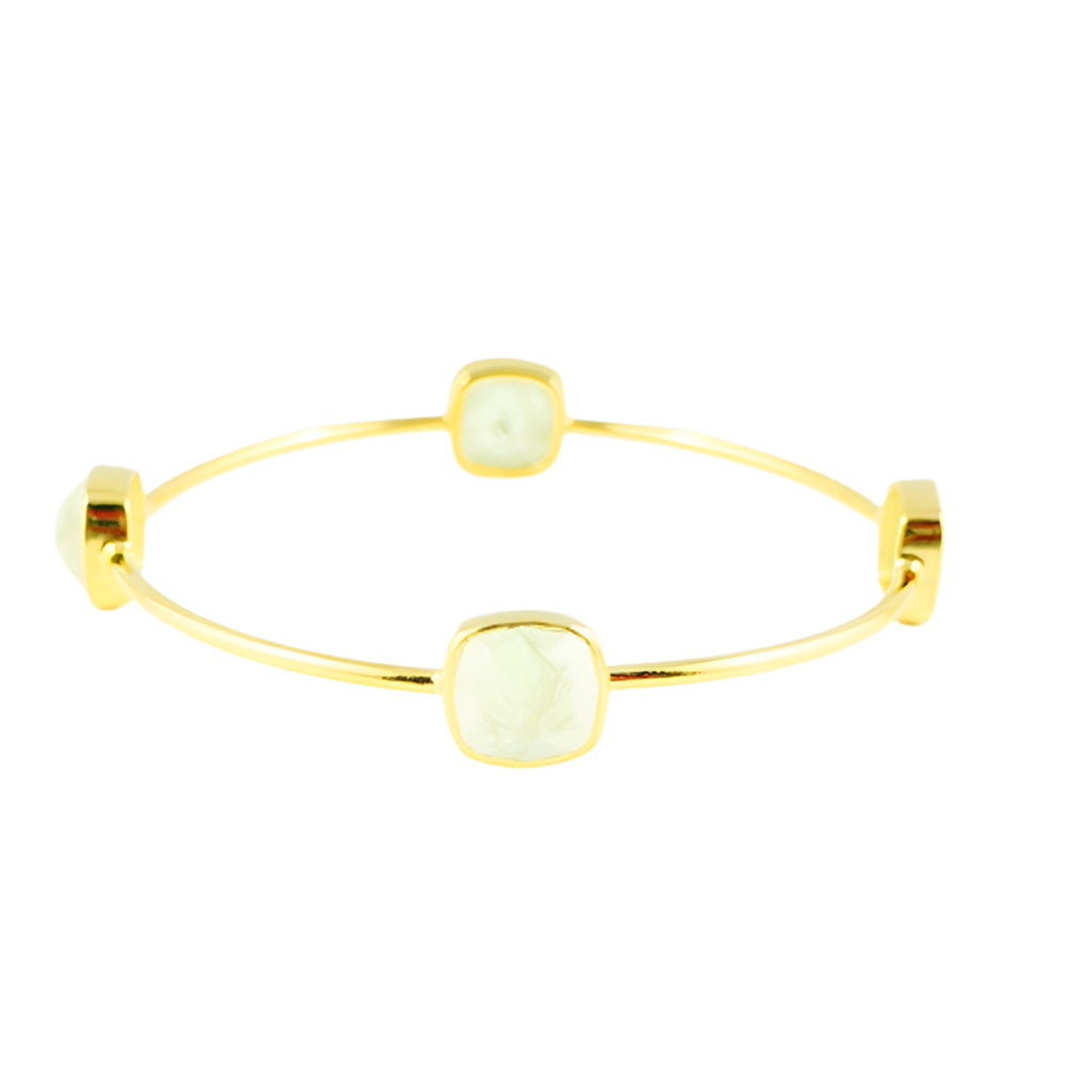 Light Green Chalcedony Gem Bangle