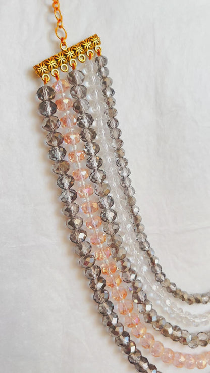 "Fran" Crystal Beads Necklace