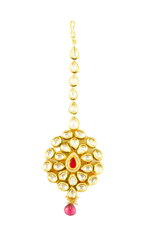 "Anya" Kundan Headpiece (Maang Tikka)