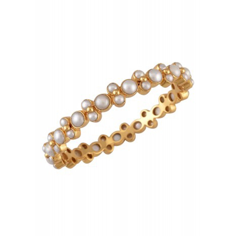 Pearl Lydia Bangle - Gold