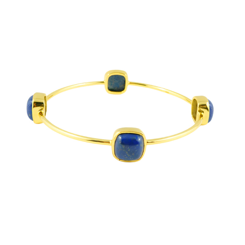 Lapiz Lazuli Gem Bangle