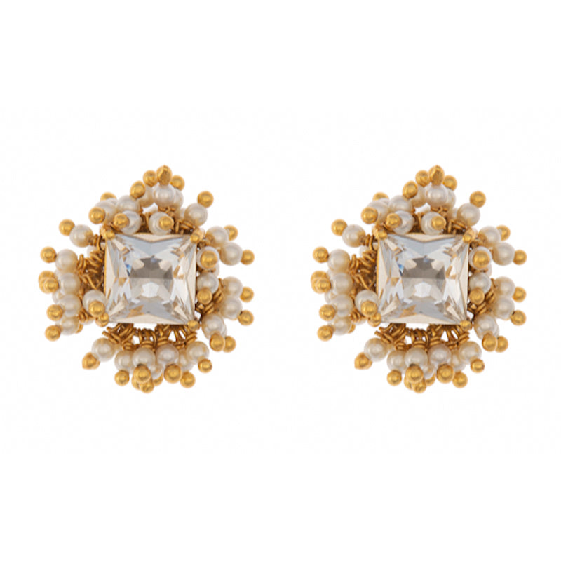 "Laurell"  Swarovski crystals studs