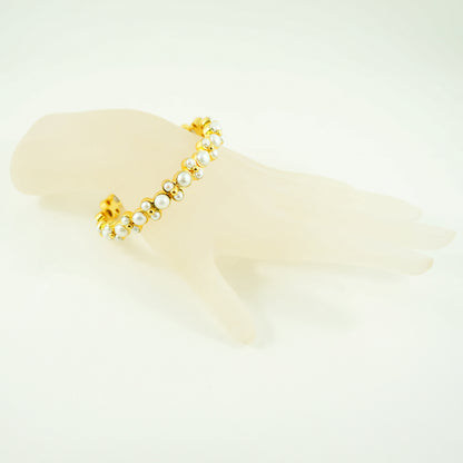 Pearl Lydia Bangle - Gold