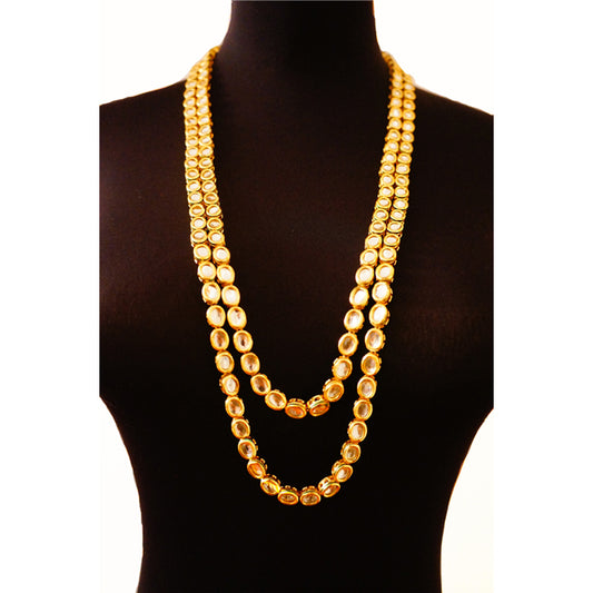 Kundan "Feroze" Rani Haar Long Necklace