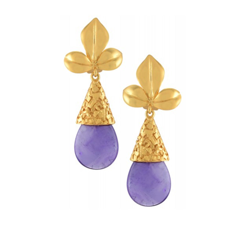 "Olympia" Amethyst Drop Earrings