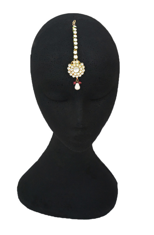 "Rana" Kundan Headpiece (Maang Tikka)